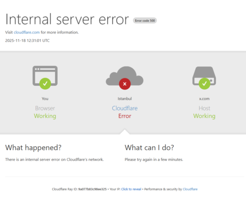 اختلال اینترنت به دلیل مشکل جهانی کلادفلر و قطعی در ارمنستان است