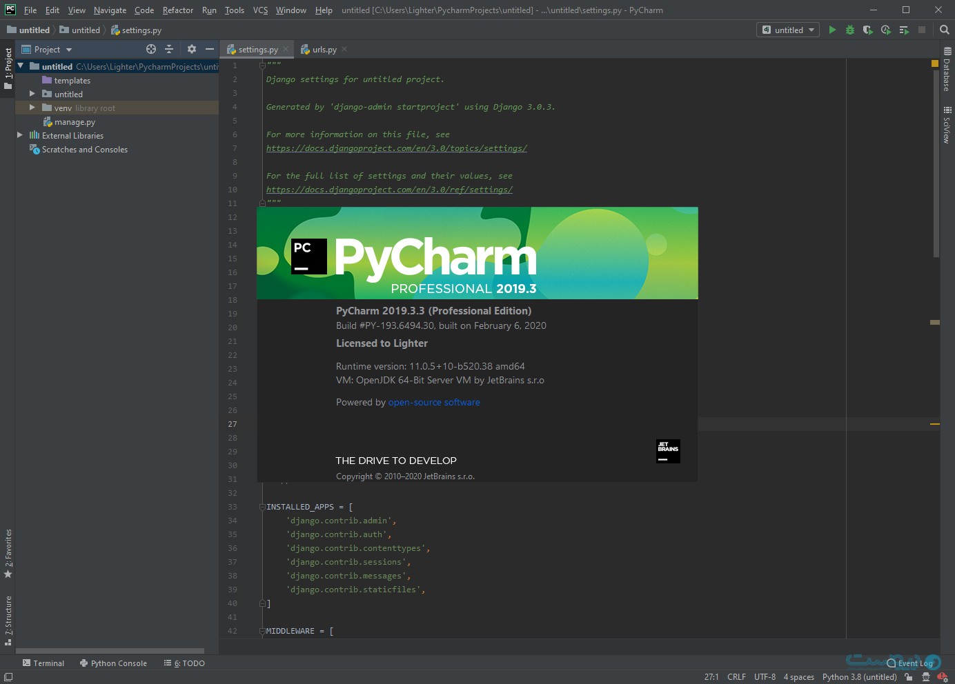 PyCharm برنامه‌نویسی پایتون