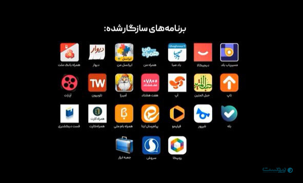 اپلیکیشن‌های ایرانی سازگار با سرویس‌های موبایلی هواوی