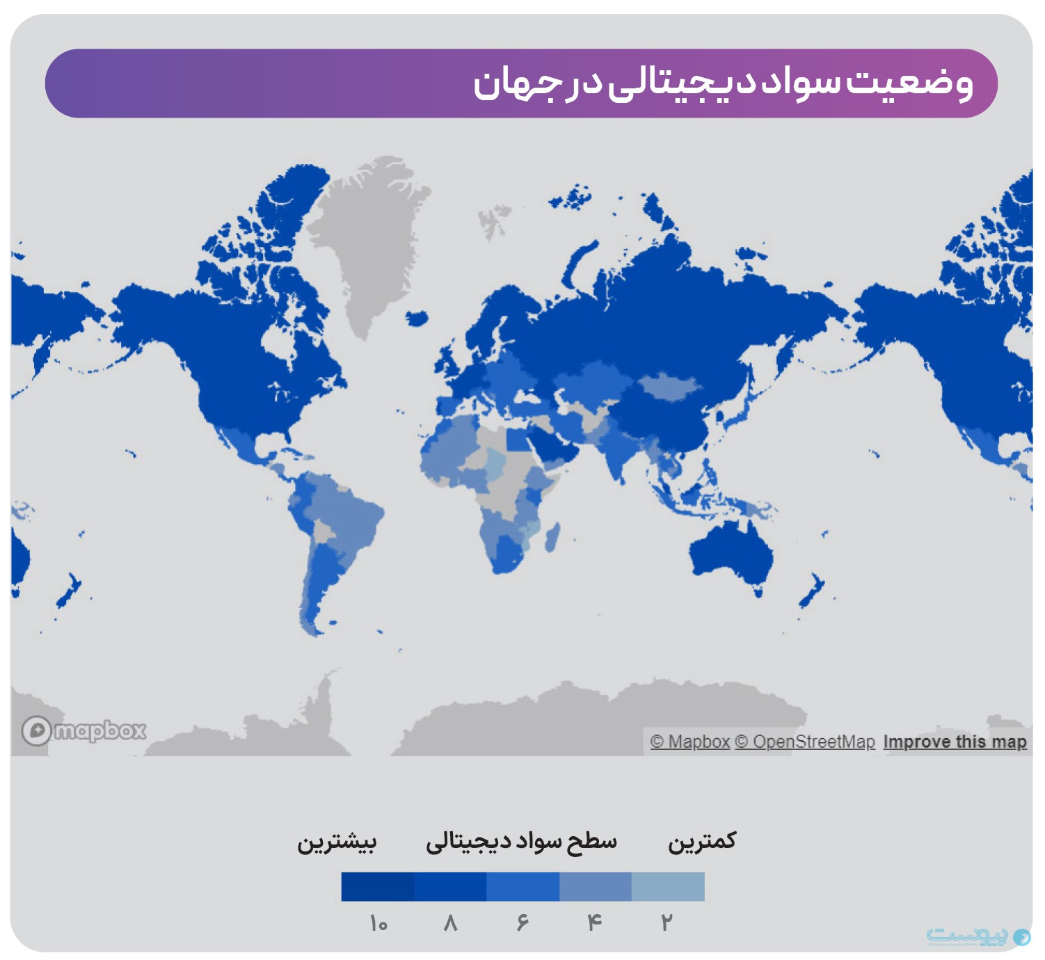 وضعیت سواد دیجیتالی در جهان