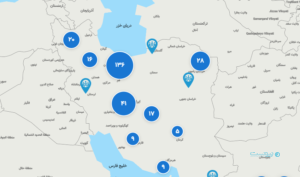 «آبی‌سفید »از اولین نقشه جامع فضاهای کار اشتراکی ایران، رونمایی کرد