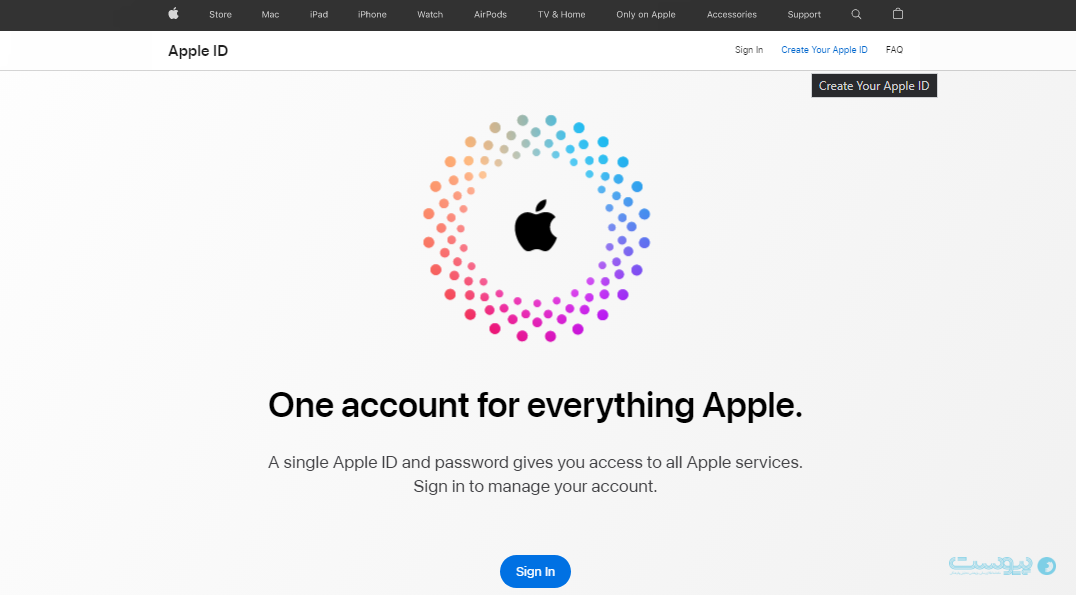 Apple ID website