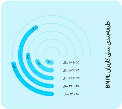 گزارش سالانه دیجی‌پی، رده‌بندی سنی خریداران BNPL