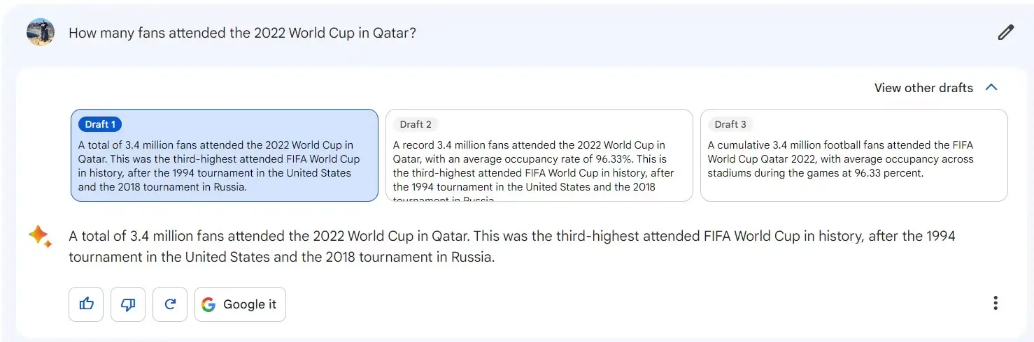 پاسخ بارد درباره جام جهانی قطر
