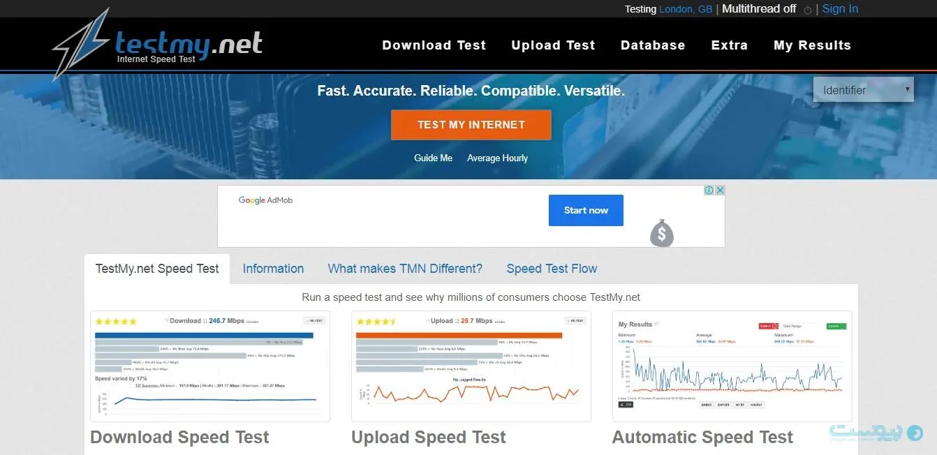 سایت Testmy.net