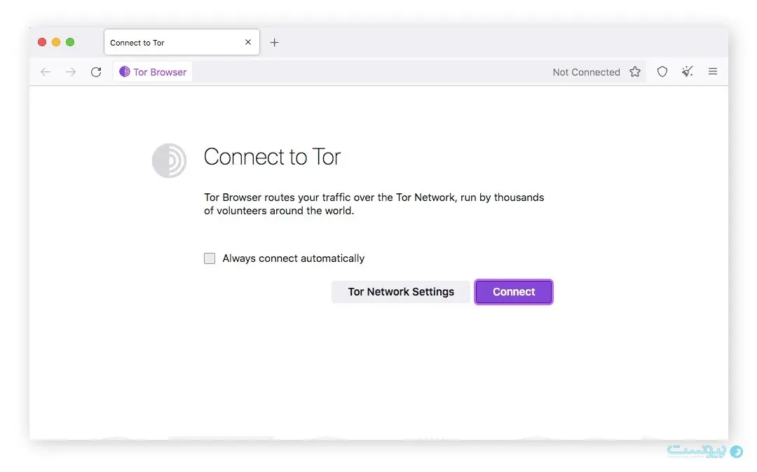 اجرا کردن مرورگر تور