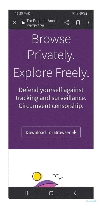 اپلیکیشن مرورگر تور
