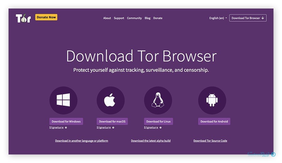 سایت Tor project